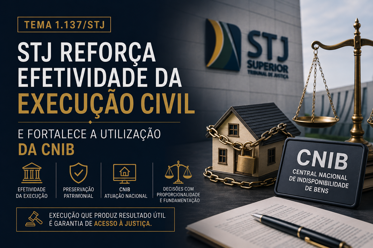 Tema 1.137 do STJ e efetividade da execução civil com CNIB
