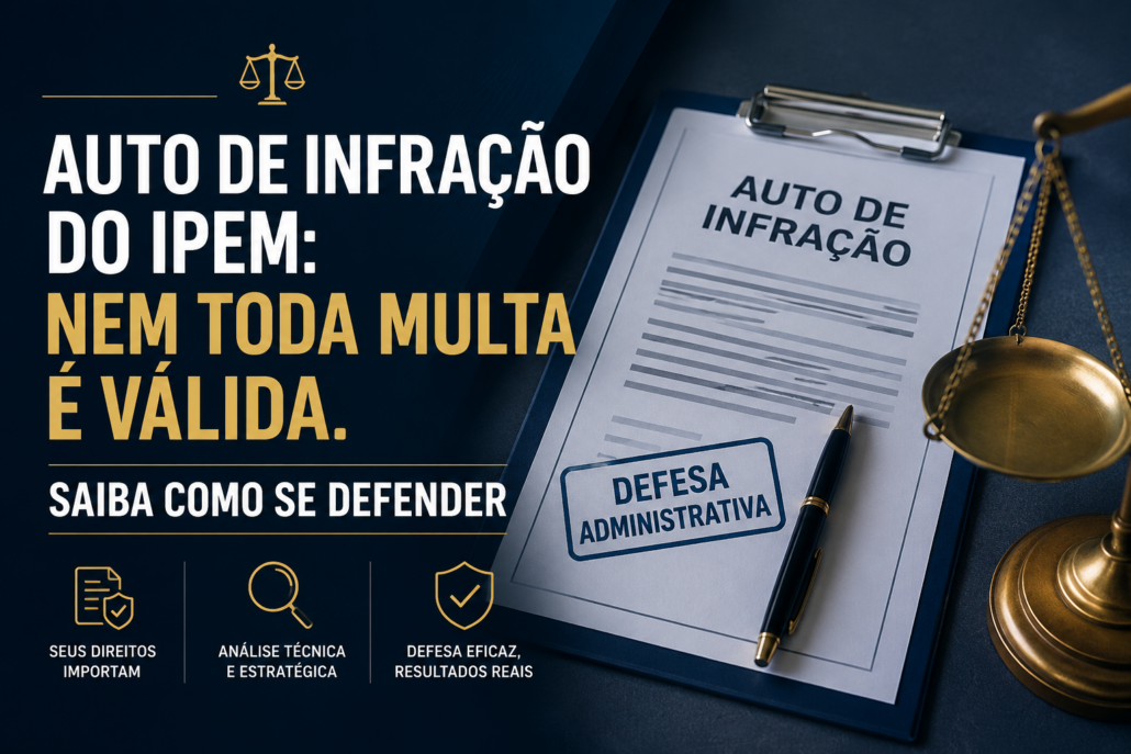Defesa contra auto de infração do IPEM