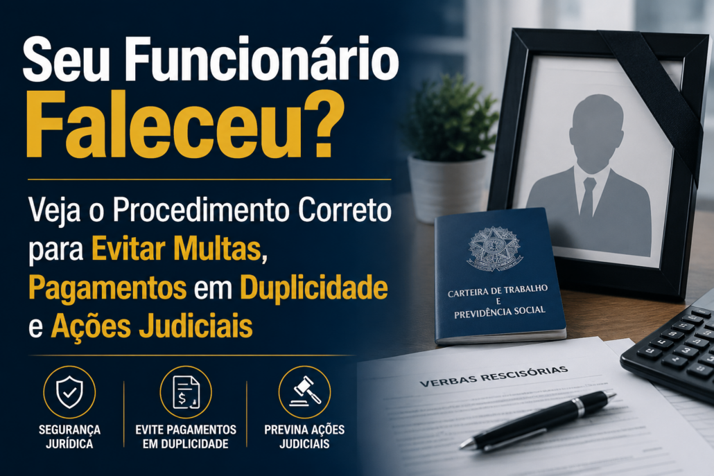 Funcionário faleceu procedimento correto para a empresa